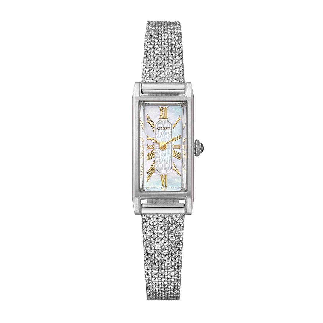 EG7040-740 Eco-Drive Solar Ladies Watch - White Butterfly Shell