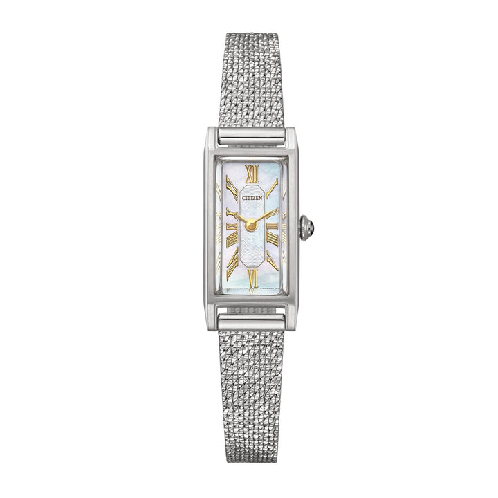 EG7040-740 Eco-Drive Solar Ladies Watch - White Butterfly Shell