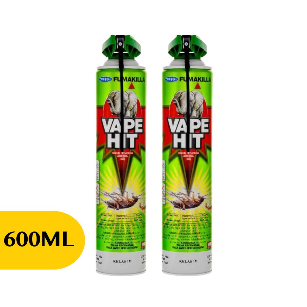 [Bundle of 2] Insecticide Vape Hit 600ml