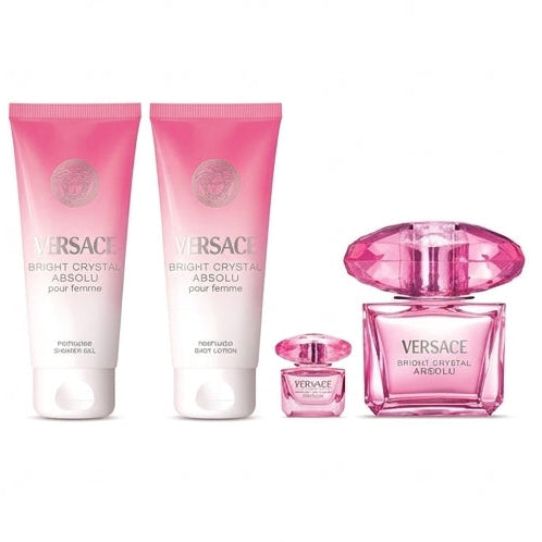 Gift Set : Versace Bright Crystal Absolu EDP 90ml-LIMITED EDITION
