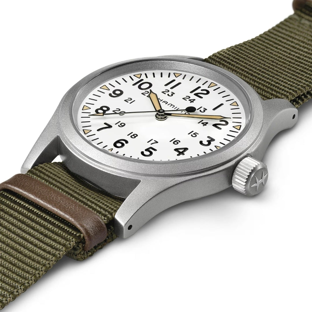 Khaki Field Mechanical 38mm - White