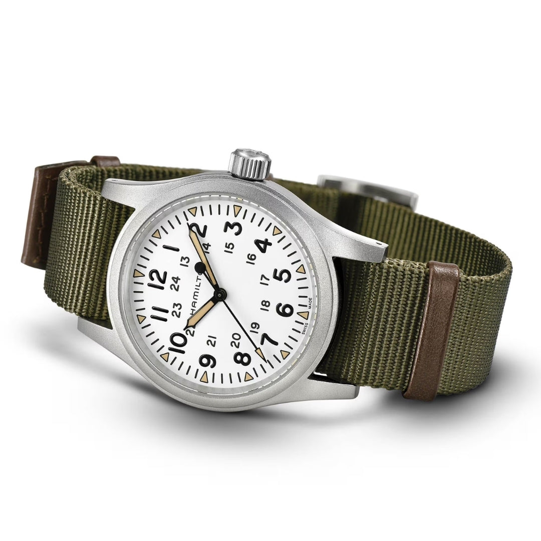 Khaki Field Mechanical 38mm - White