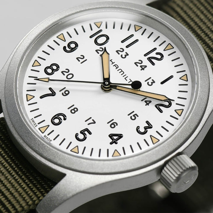 Khaki Field Mechanical 38mm - White