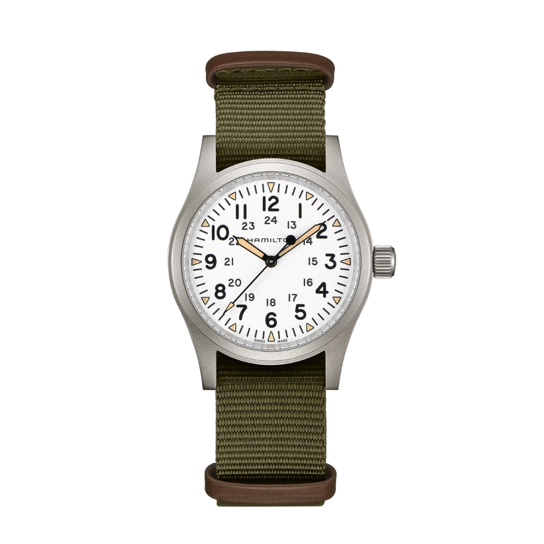 Khaki Field Mechanical 38mm - White