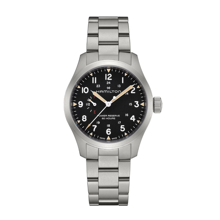 Khaki Field Mechanical Power Reserve - Black