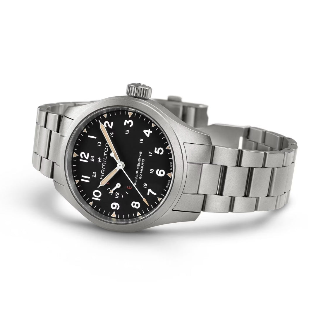 Khaki Field Mechanical Power Reserve - Black