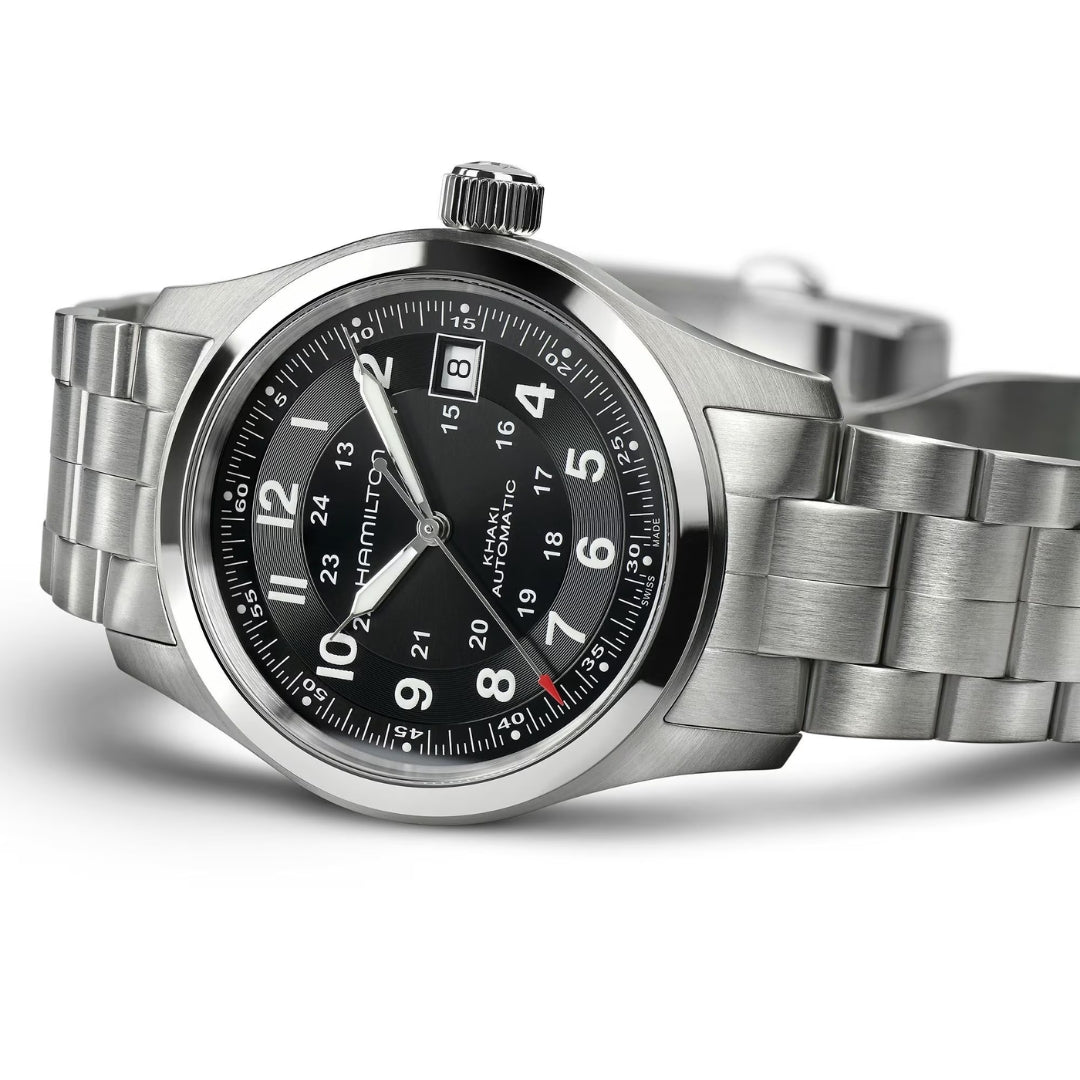 Khaki Field Auto 38mm - Black