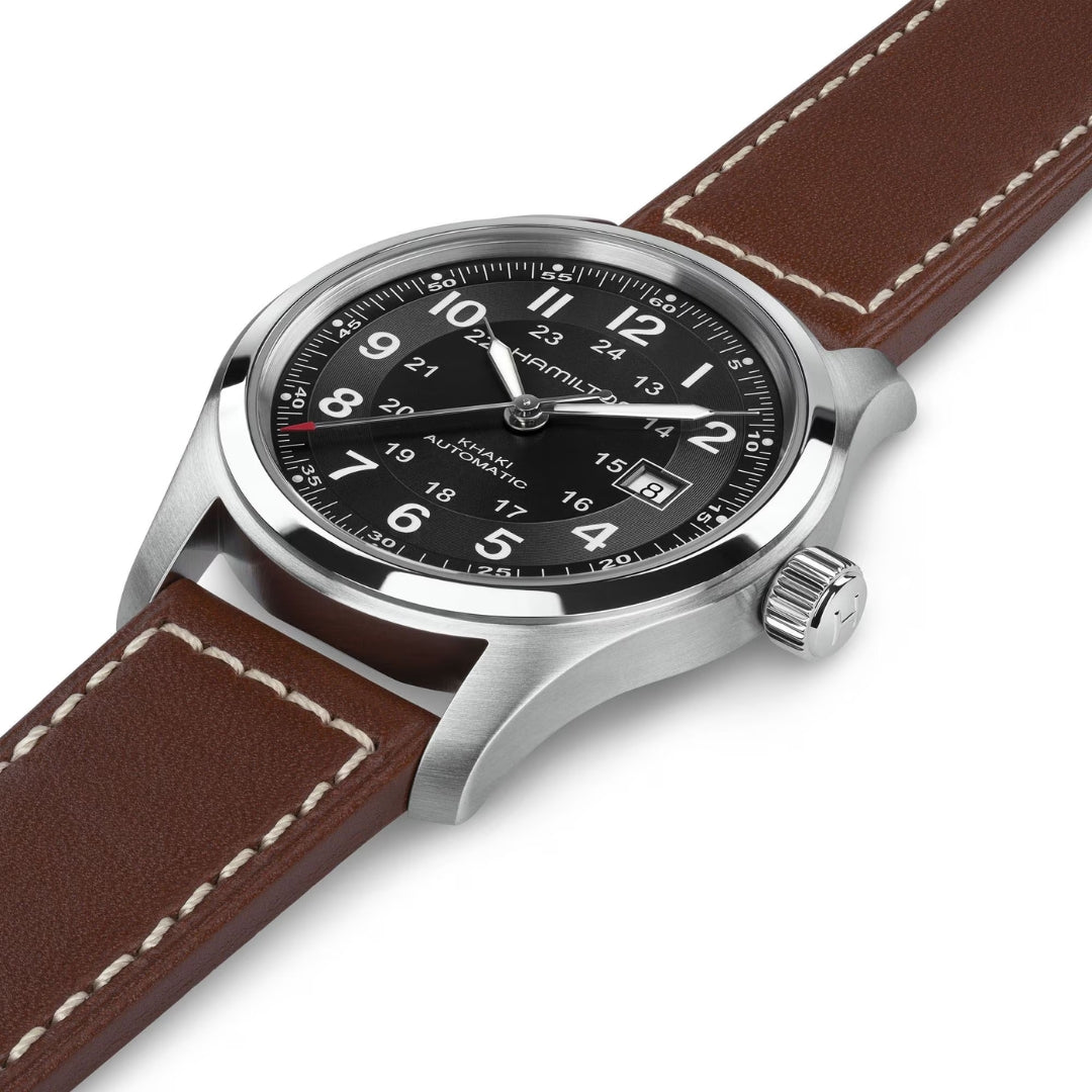 Khaki Field Auto 38mm - Black