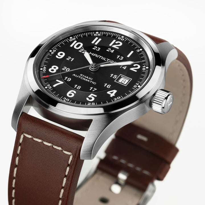 Khaki Field Auto 38mm - Black