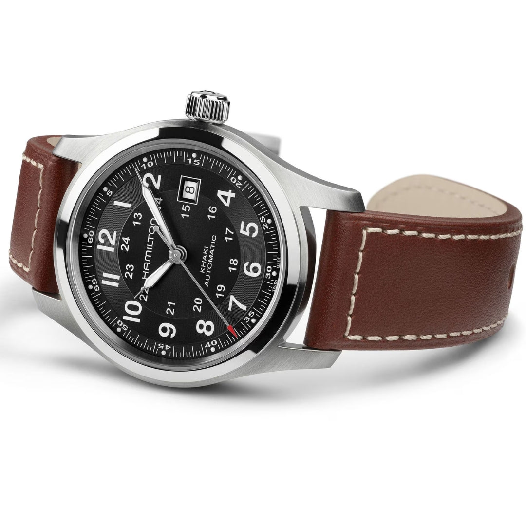 Khaki Field Auto 38mm - Black