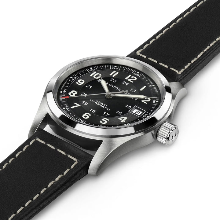 Khaki Field Auto 38mm - Black