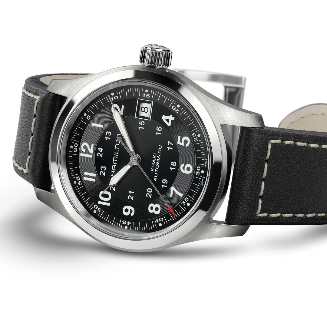 Khaki Field Auto 38mm - Black