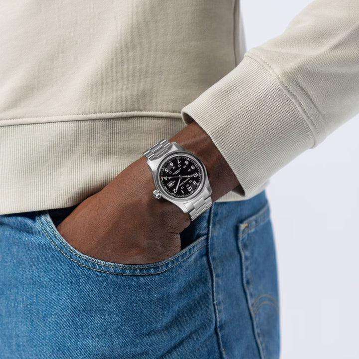 Khaki Field Auto 42mm - Black