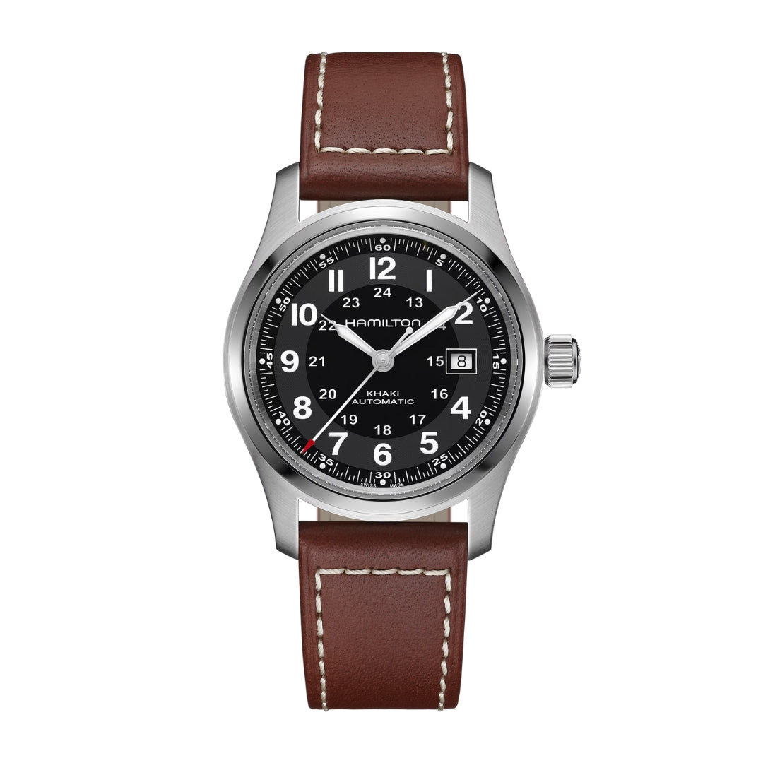Khaki Field Auto 42mm - Black