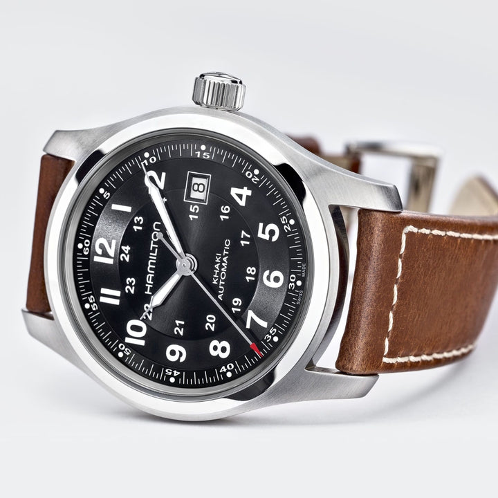 Khaki Field Auto 42mm - Black
