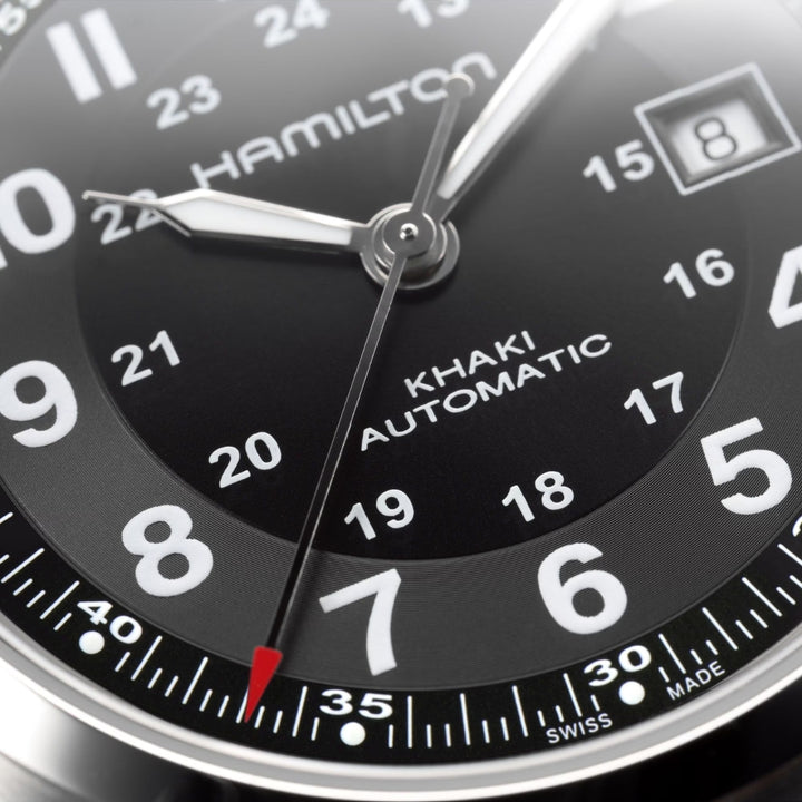 Khaki Field Auto 42mm - Black