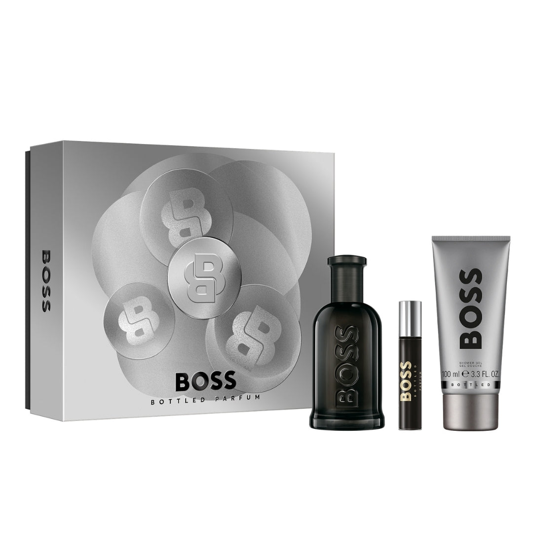 Gift Set 25 : Boss Bottled Parfum 100ml + 10ml + Shower Gel 100ml