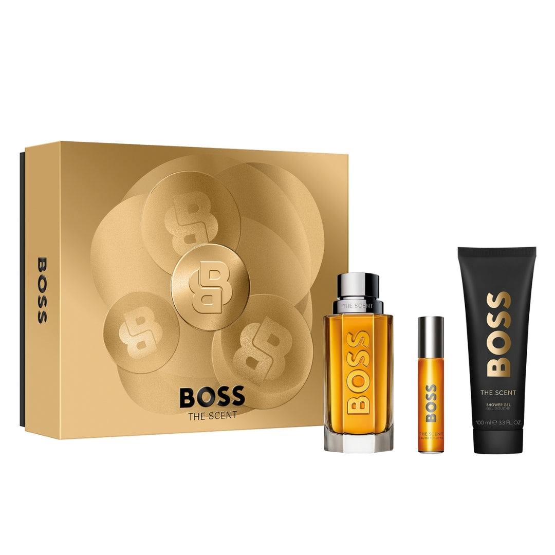 Gift Set 25 : Boss The Scent EDT 100ml + 10ml + Shower Gel 100ml