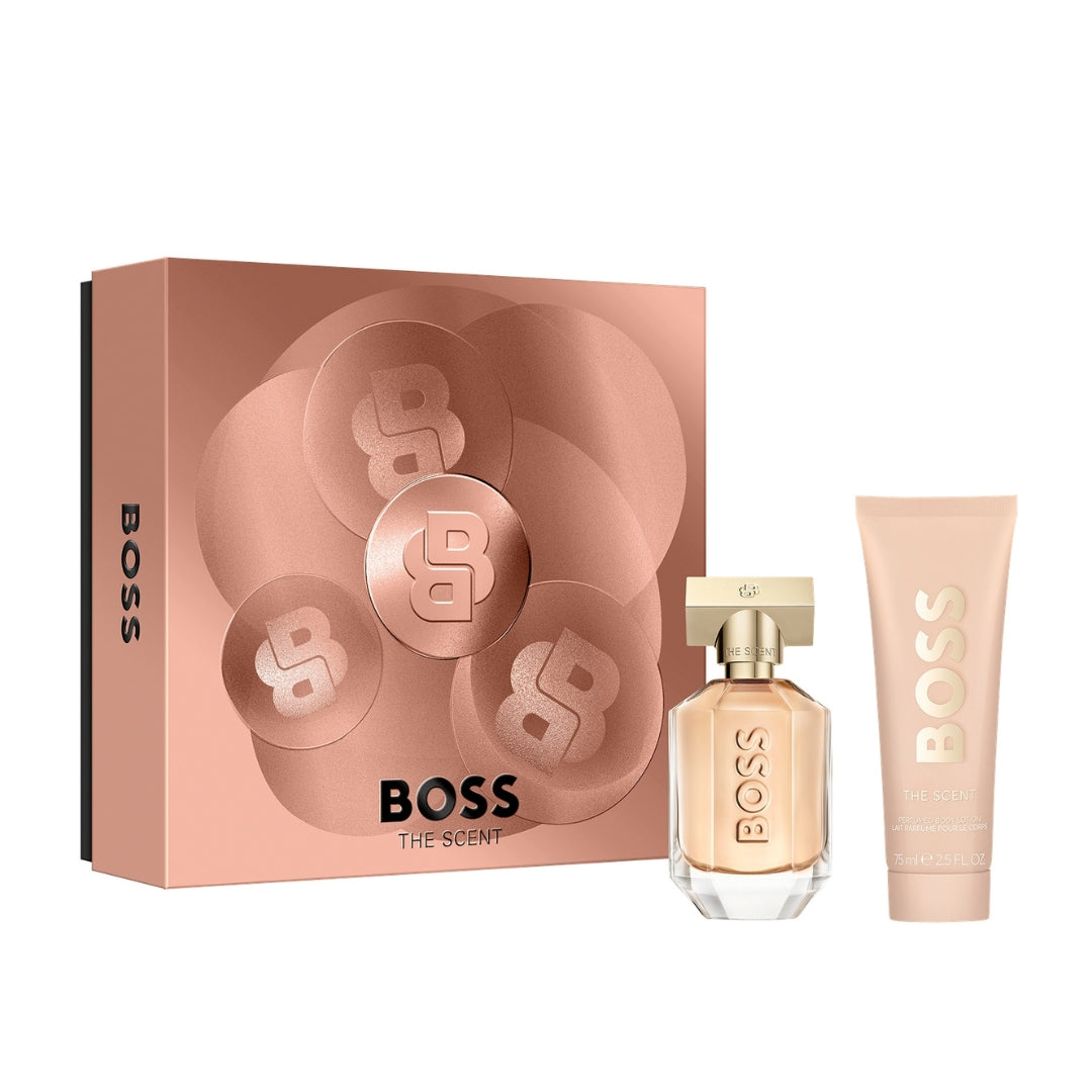 Gift Set 25 : Boss The Scent For Women EDP 50ml + Body Lotion 75ml