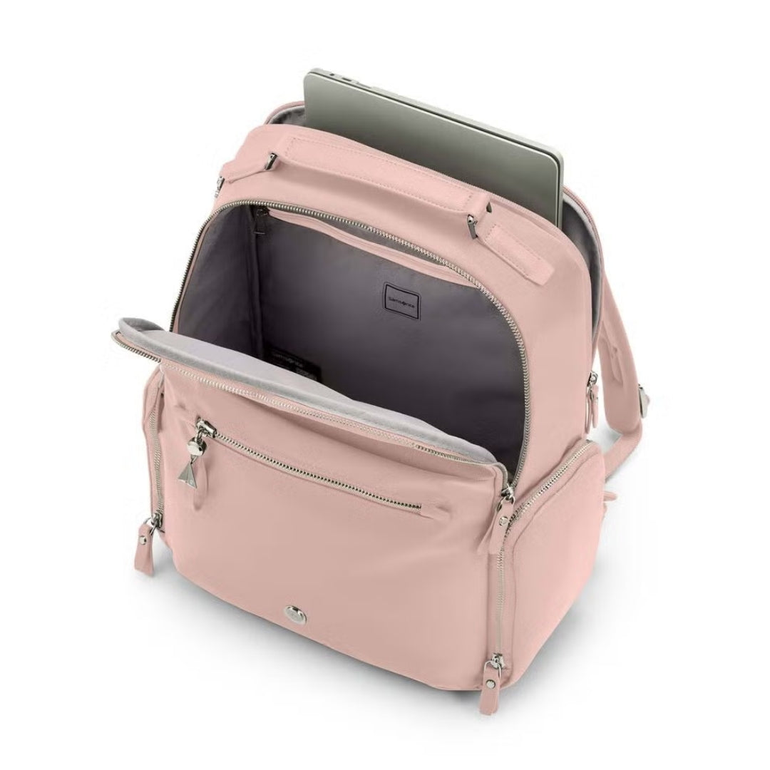 SAMSONITE Karissa Evo Round Backpack 15.6" (Soft Rose) | Isetan KL Online Store