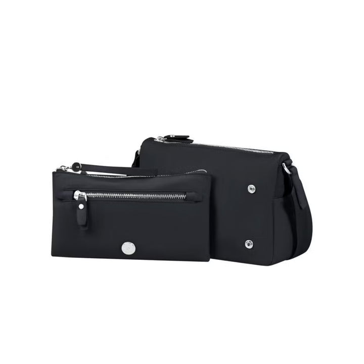 Karissa Evo Shoulder Bag + Pouch (Black)