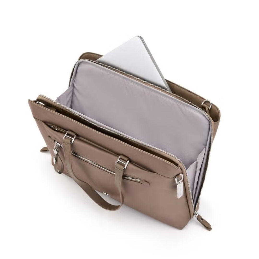 SAMSONITE Karissa Evo Slim Bailhandle 15.6" 2 Comp (Nut Brown) | Isetan KL Online Store