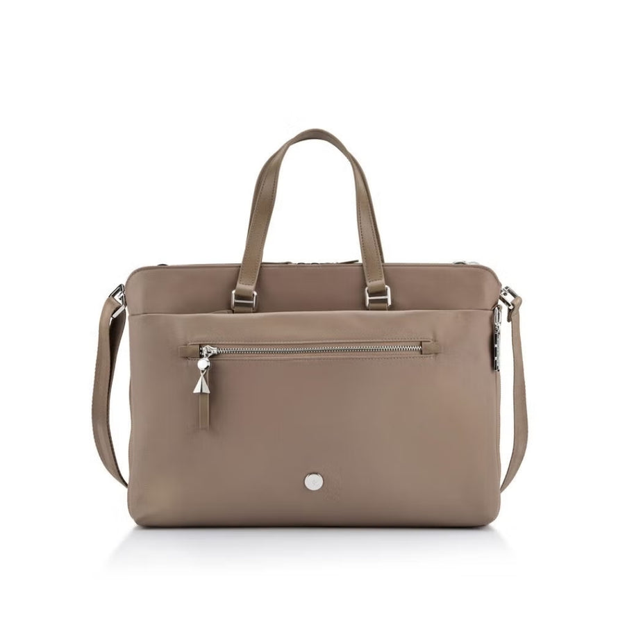 SAMSONITE Karissa Evo Slim Bailhandle 15.6" 2 Comp (Nut Brown) | Isetan KL Online Store