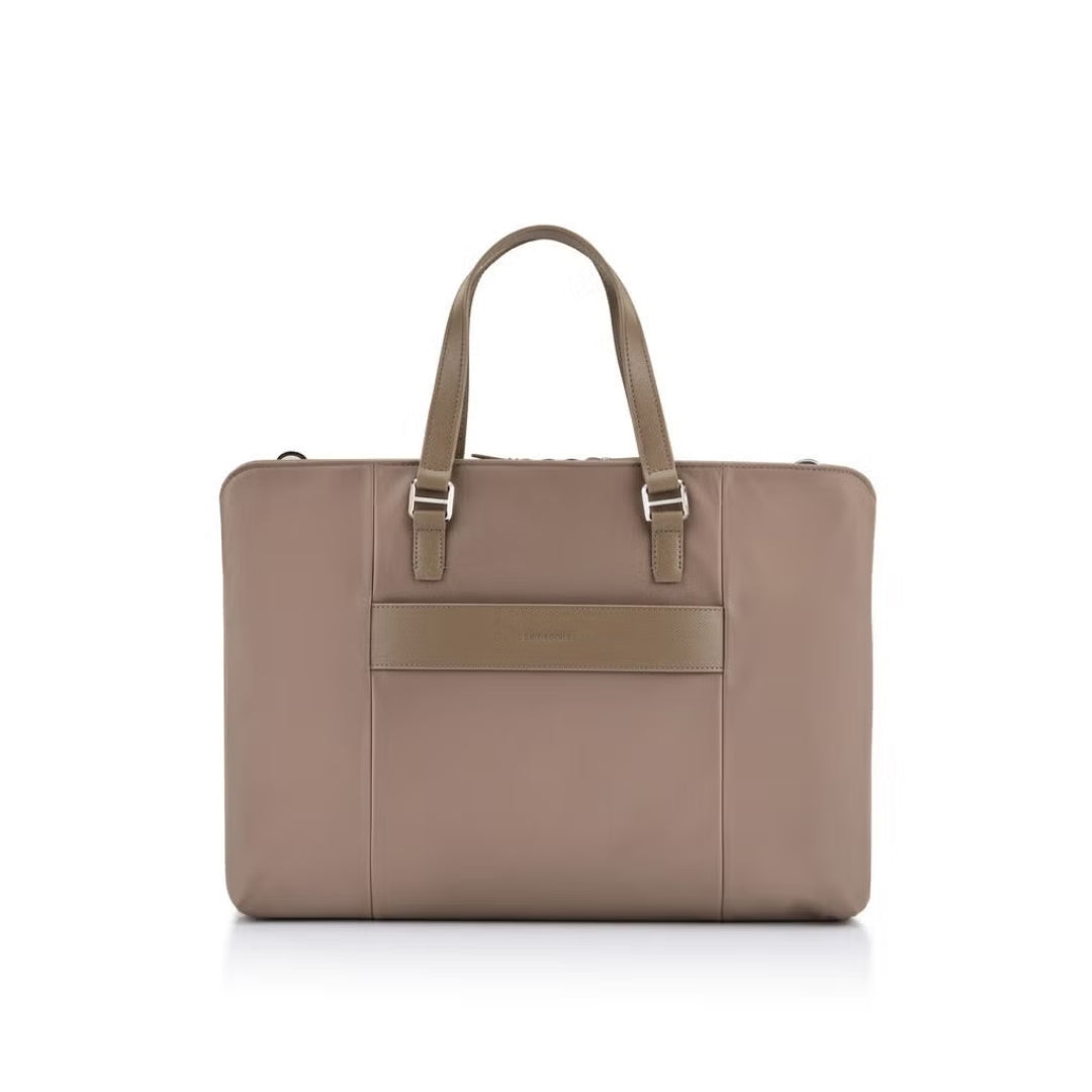 SAMSONITE Karissa Evo Slim Bailhandle 15.6" 2 Comp (Nut Brown) | Isetan KL Online Store