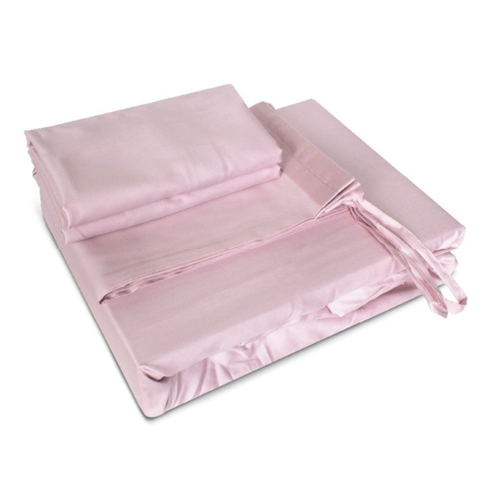 100% Long Staple Cotton Solid 1100TC Fitted Sheet Set - Hinagiku Rose
