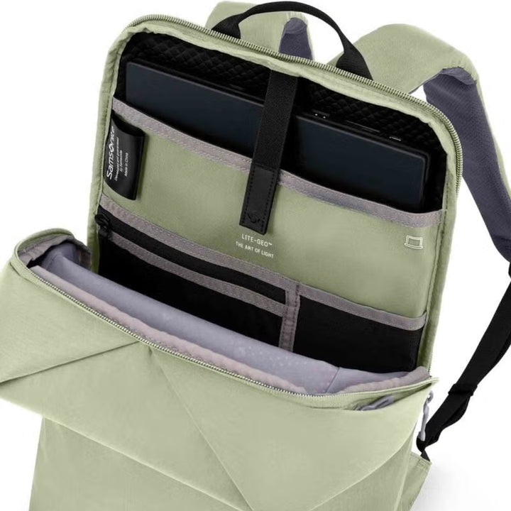 SAMSONITE Lite-Geo Lite Backpack 14" (L.Green) | Isetan KL Online Store