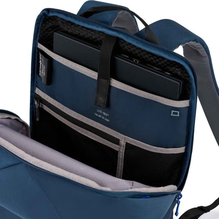 SAMSONITE Lite-Geo Lite Backpack 15.6" (Navy) | Isetan KL Online Store