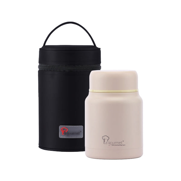 Thermobliss 700ml Food Jar with Pouch (Milk Tea)