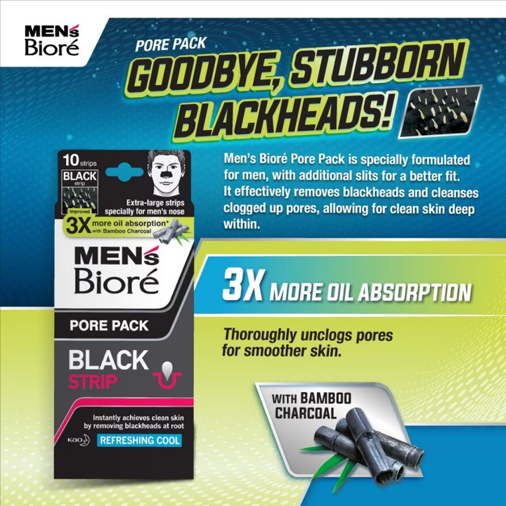 Men'S Pore Pack Black Strip 10s