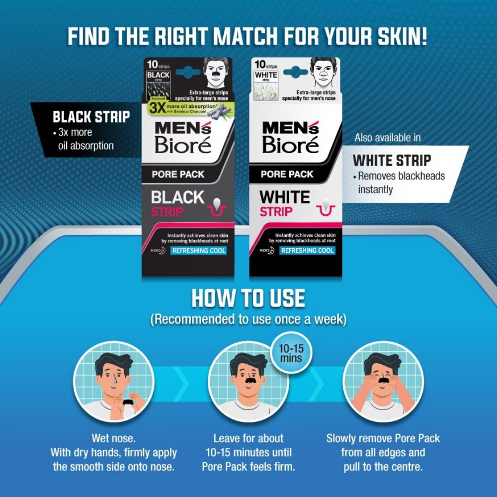 Men'S Pore Pack Black Strip 10s