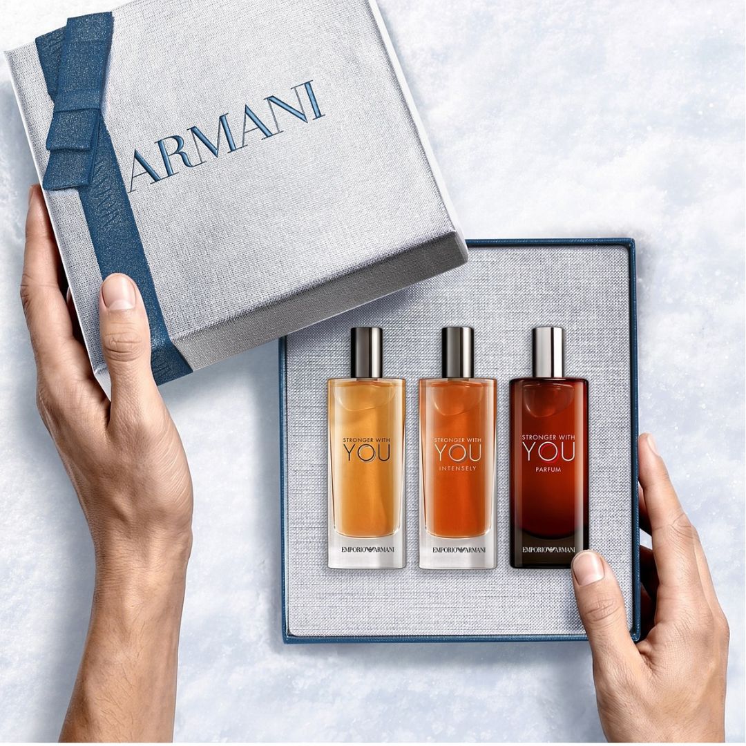 Gift Set: Emporio Armani Stronger With You Trio (3x15ml)-LIMITED EDITION