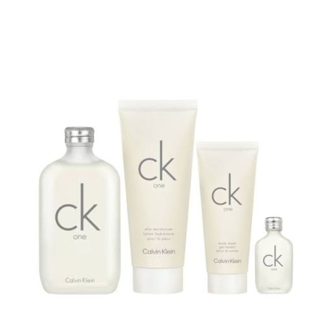 Gift Set: CK One EDT 200ml + 15ml + Body Lotion 200ml +  Shower Gel 100ml-LIMITED EDITION