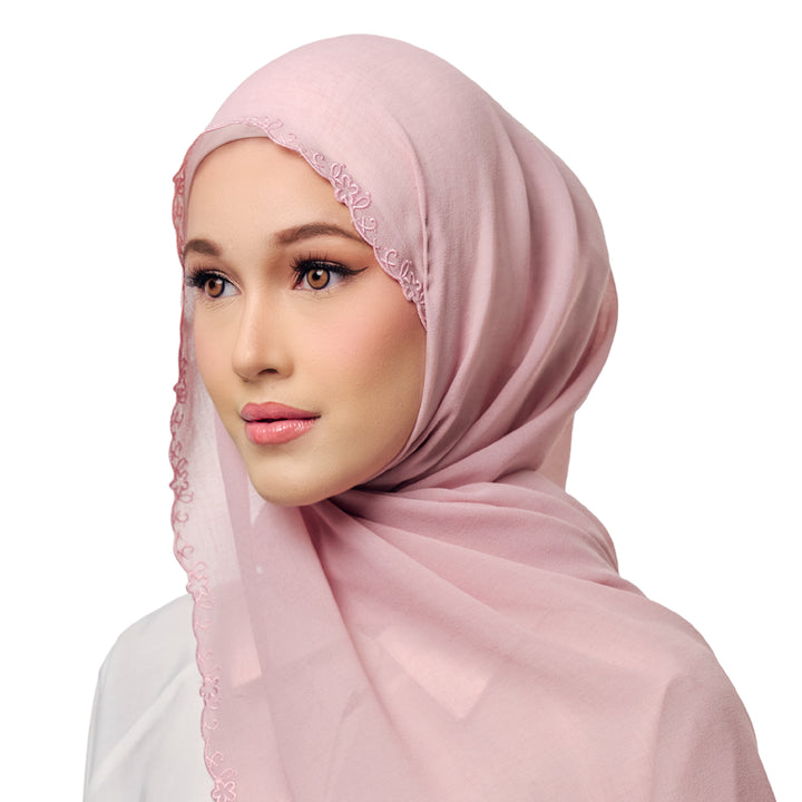 Sulam Surya Chiffon Linen Scarf