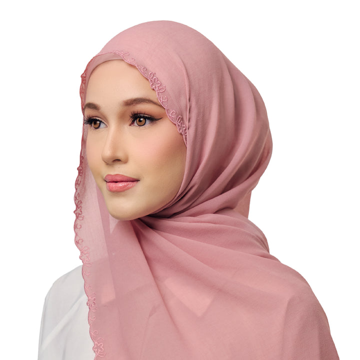 Sulam Surya Chiffon Linen Scarf