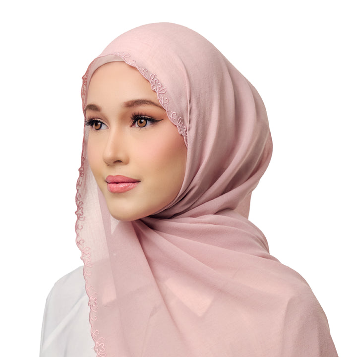 Sulam Surya Chiffon Linen Scarf