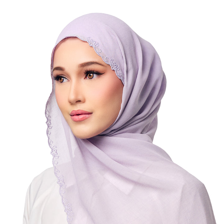Sulam Surya Chiffon Linen Scarf