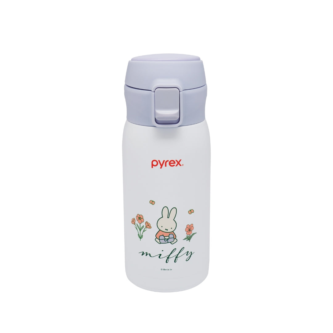 [Miffy x Corelle] Pyrex Miffy Floral One Touch Thermal Bottle 350ml