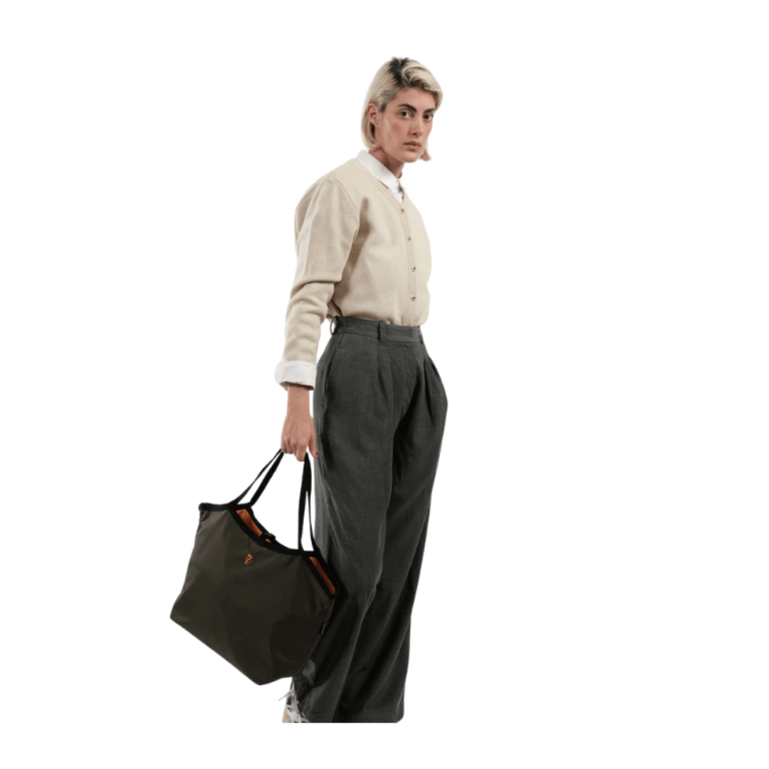 "Trocedero" Reversible Tote (Orange / Black)