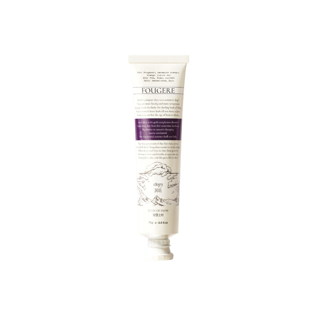 Plant Essential Oil Hand Cream Thaw Of Snow 75g