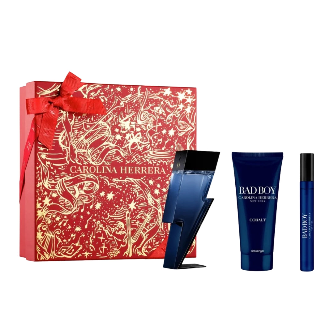 Gift Set 25 : Bad Boy Cobalt 100ml + Shower Gel 100ml + Megaspritzer 10ml