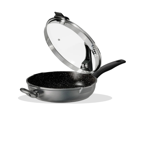 FUTURE Deep Frying Pan with Strainer Lid (28cm)