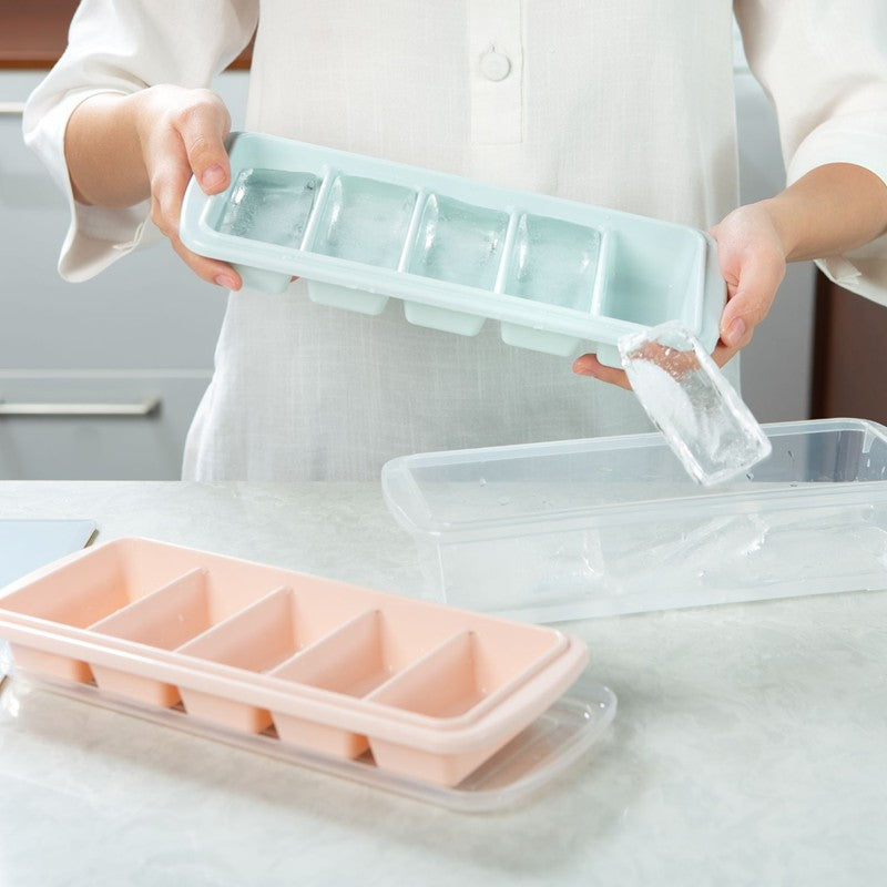 Kari Ice Bar Tray 5 Bars (with Lid) - Pink