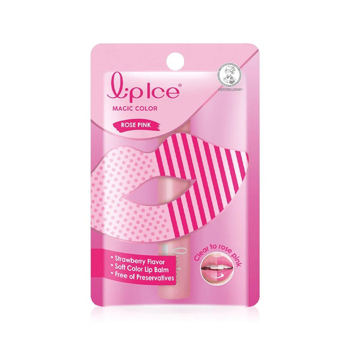 LIPICE Magic Color Strawberry 2g (Rose Pink)