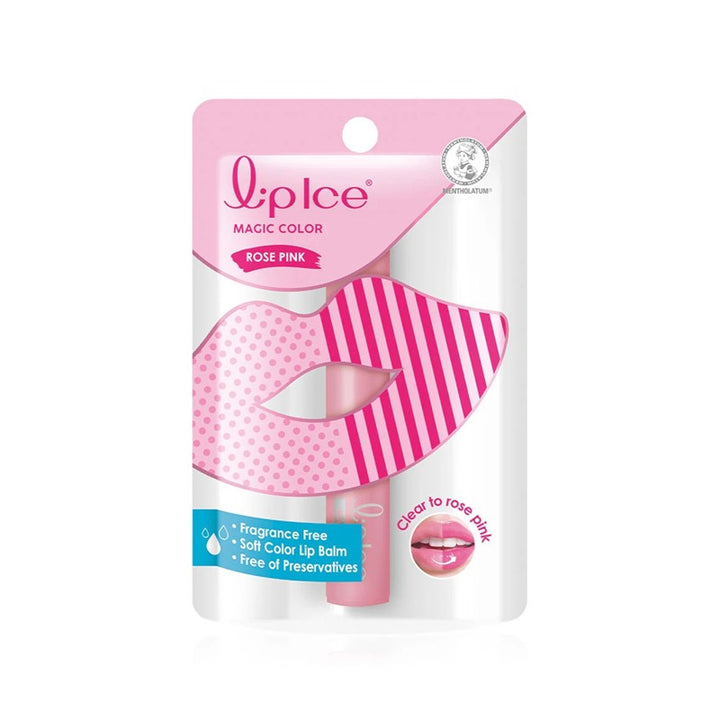 LIPICE Magic Color Fragrance Free 2g (Rose Pink)