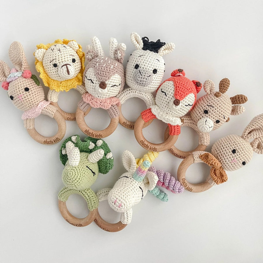 OLUCHI KIDS Crochet Animal Rattle | Isetan KL Online Store