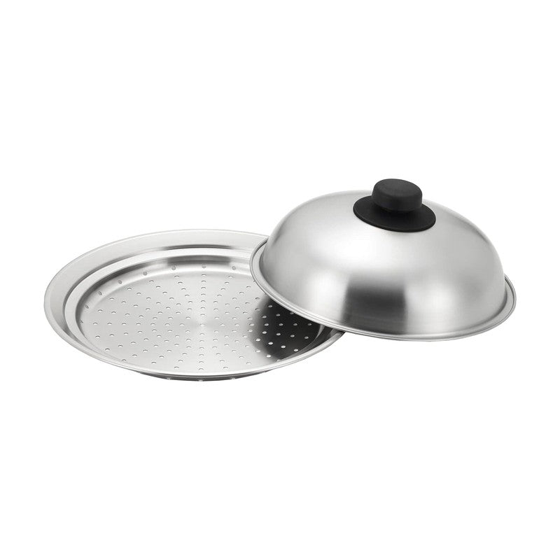 Yoshikawa Steamer Plate for Frying Pan (with Lid)